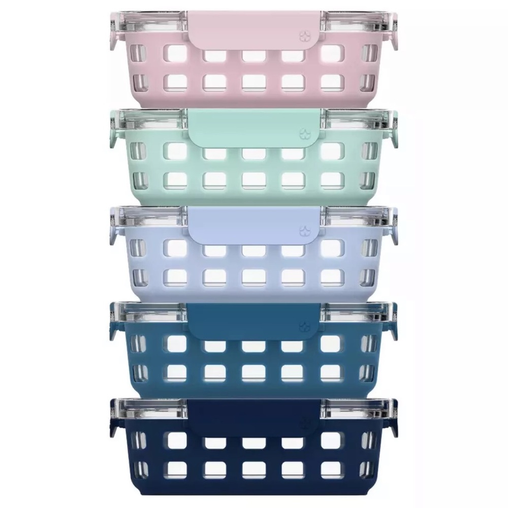 Ello 10pc Meal Prep Food Storage Container Set Pastels